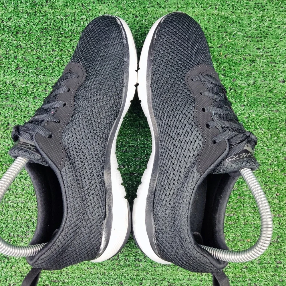 Skechers Sneakers Womens 7 Black Flex Appeal 4.0 Brilliant View Mesh Athletic